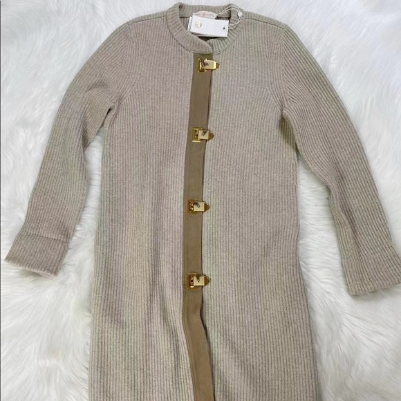 Tory Burch Rory Wool Sweater Coat Cardigan - Picture 5 of 6